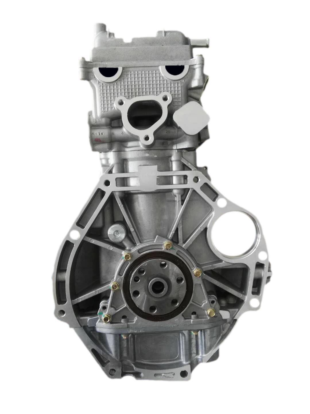 Front view of the K14 Strokes Engine Block showing precision machined surfaces